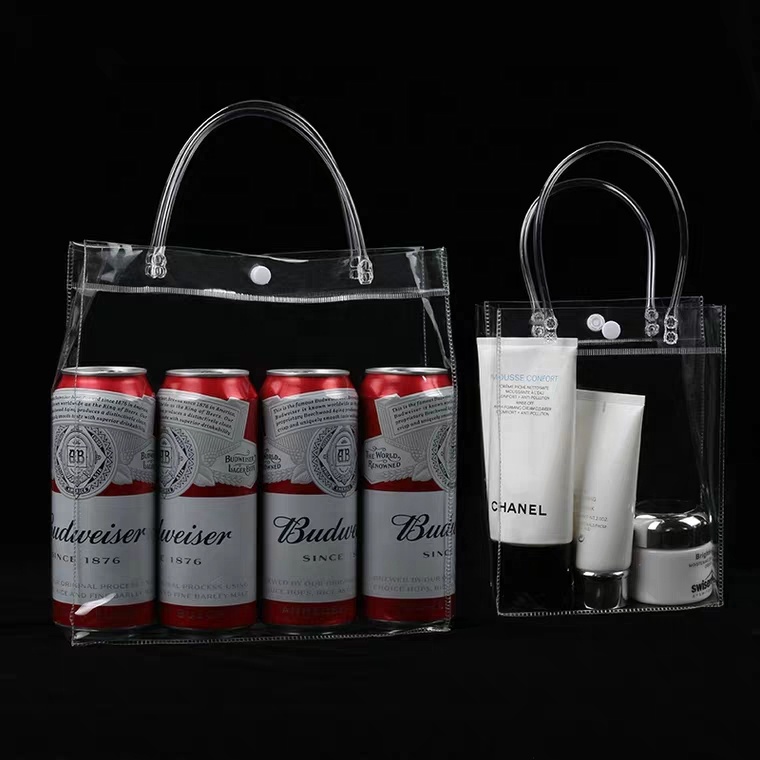 12 X 12 Clear PVC Tote Bag Quality High Clear Medium Tote