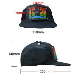 el flashing Cap with wireless inverter for party Custom Light Up EL Hat /Sound