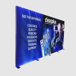 10x10 10x20 Custom Modular Exhibition Stands Backlit Tradeshow Display Tension Fabric Manufactures