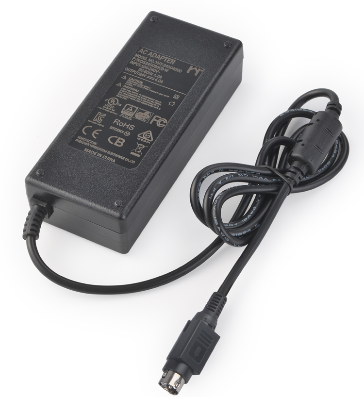 24 Volt 4 amp Laptop PSE UL class 6 adaptor AC DC Adapter power transformer 120vac to 100w 24v 4a led power supply 4 pin