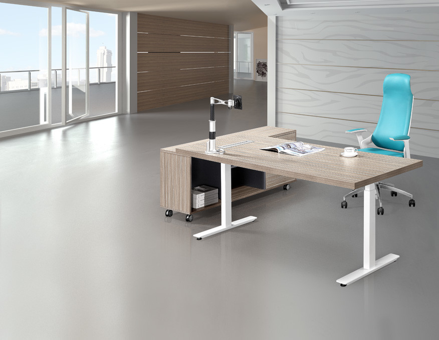 Height Adjustable Training Room Tables , Training Table Furniture 1800mm Length