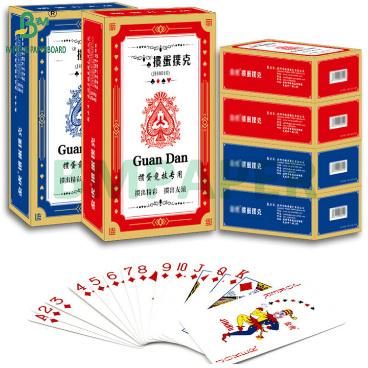310g 320gsm Two Side White Coated Playing Card Paper Black Core Blue Core
