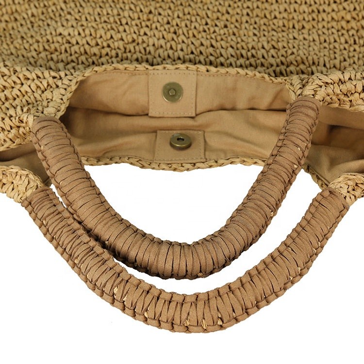 Summer High Quality Large Handmade Fashion Women Beach Tote Straw Bag
