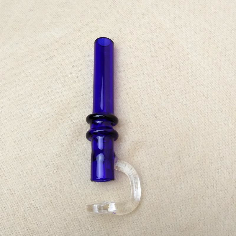 Durable Colorful Pyrex Glass Hand Pipe For Oil 2mm Thickness Lightweight