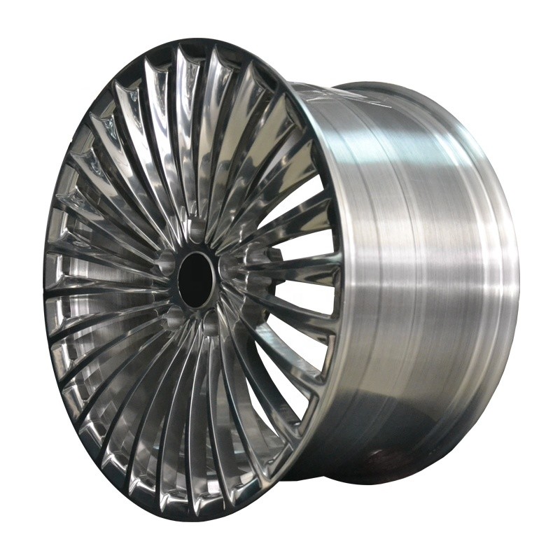 Centerlock type bright colour painting Forged Custom Wheels 18 19 Inch With Black Machine Face rims
