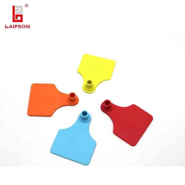 Animal Tracking Waterproof Cattle Ear Tags 75*58mm Sheep Management