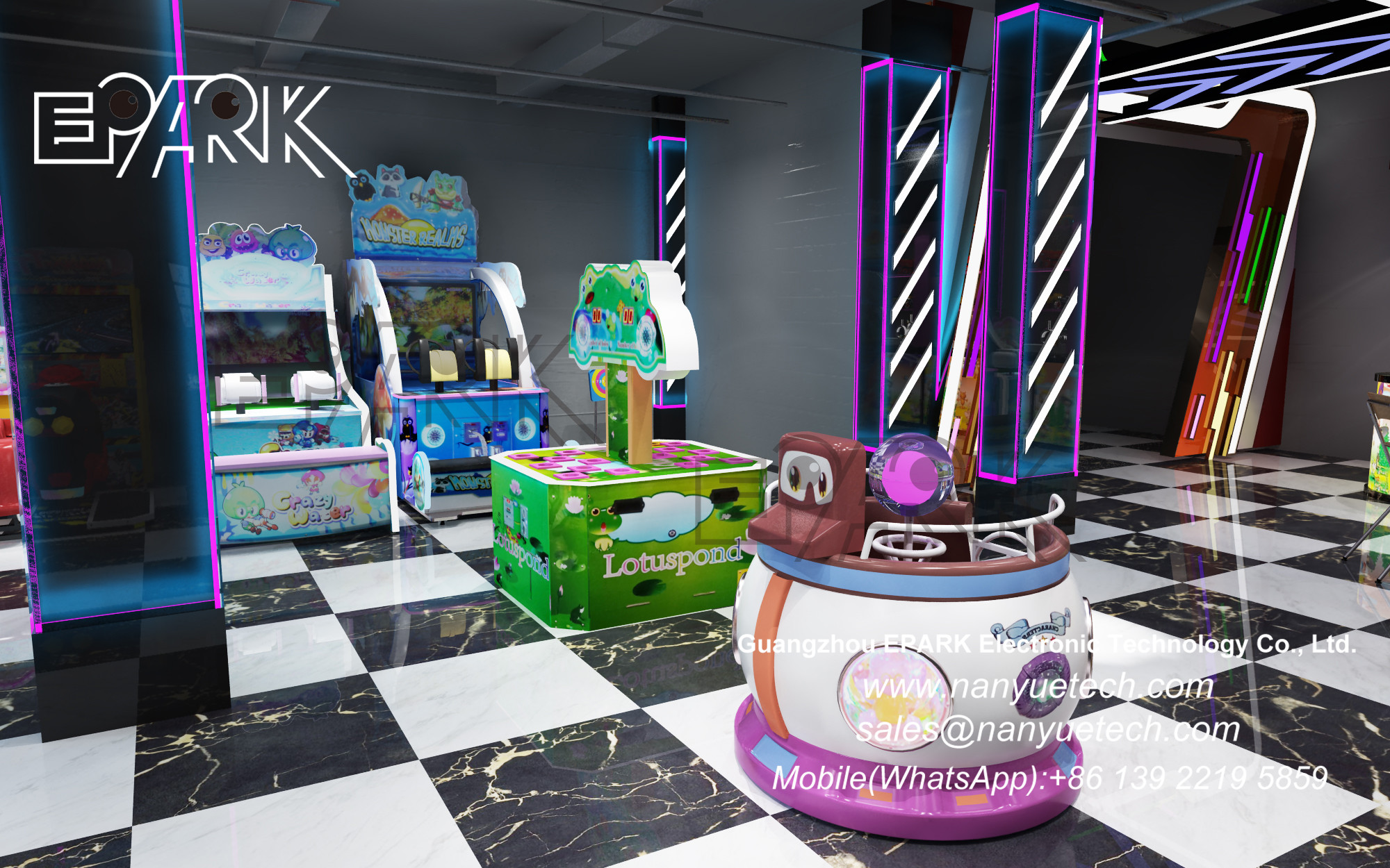3D Fly Ship Commercial Plastic Kiddy Ride Machine