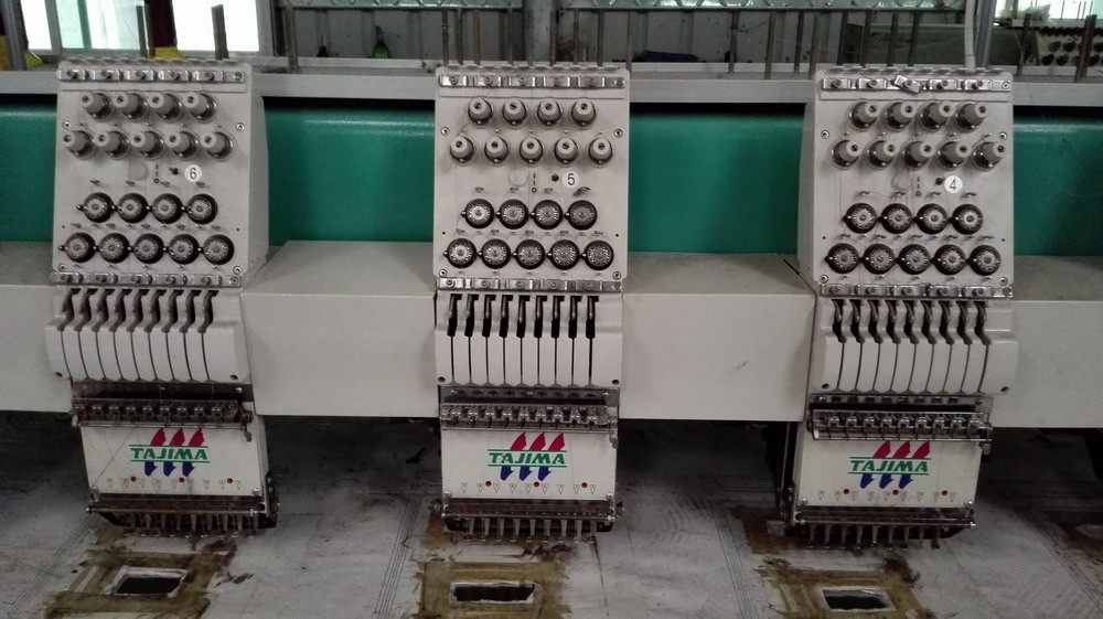 Refurbished / Used Tajima Embroidery Machine , Used Embroidery Sewing Machine For T Shirt