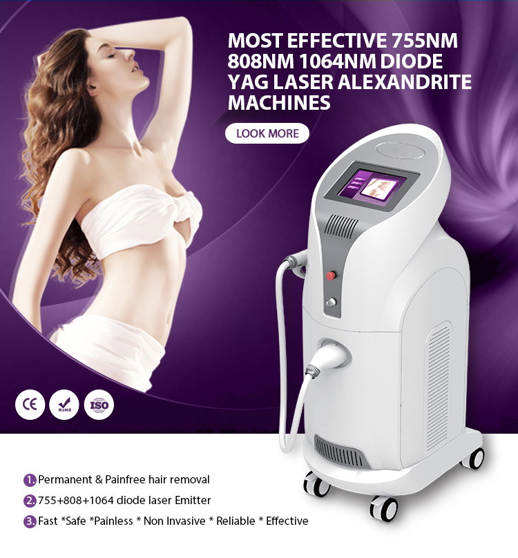 Professional 810nm / 808nm Diode Laser Fast Hair Removal beauty Machine