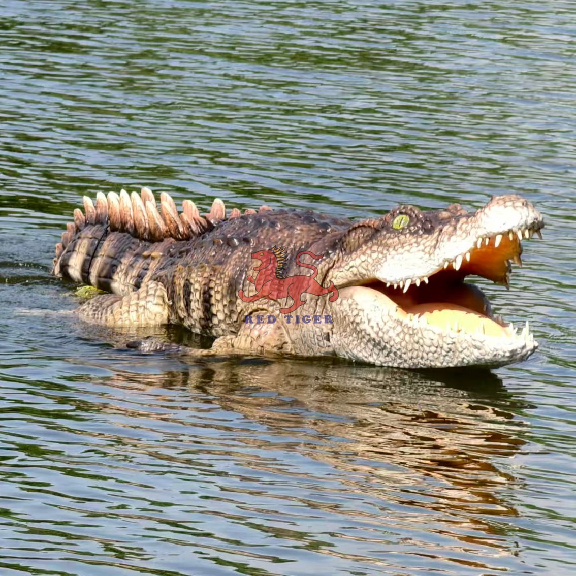  New Realistic Animatronic Remote Control Swimming Robot Crocodile Manufactures