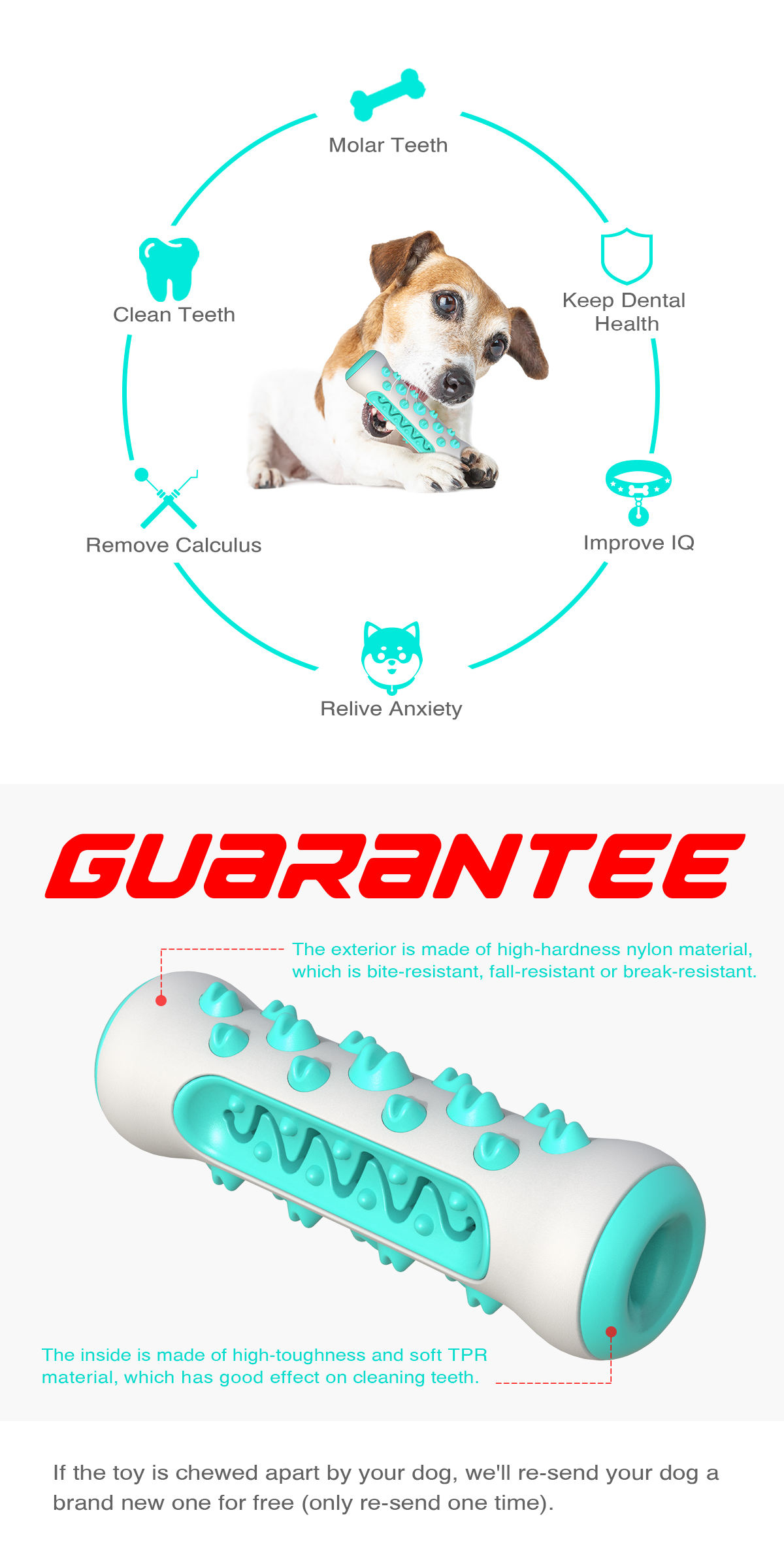 Multi Functional Interactive Dog Toys Customized Pet Chew Toys