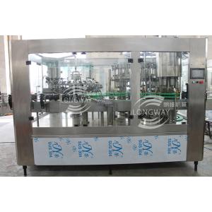  100% Factory Monobloc Type Carbonated drinks production line with 3 fuction ,Washer filler capper for pull ring cap Manufactures