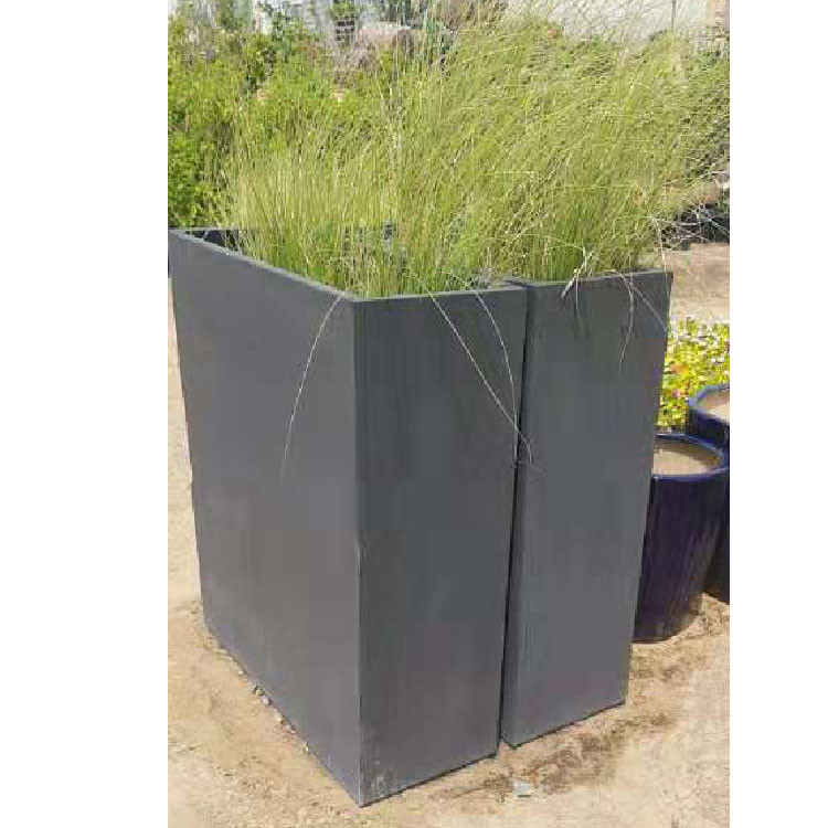 Frost Resistant Round Shape Fiber Clay Planter For Hotel