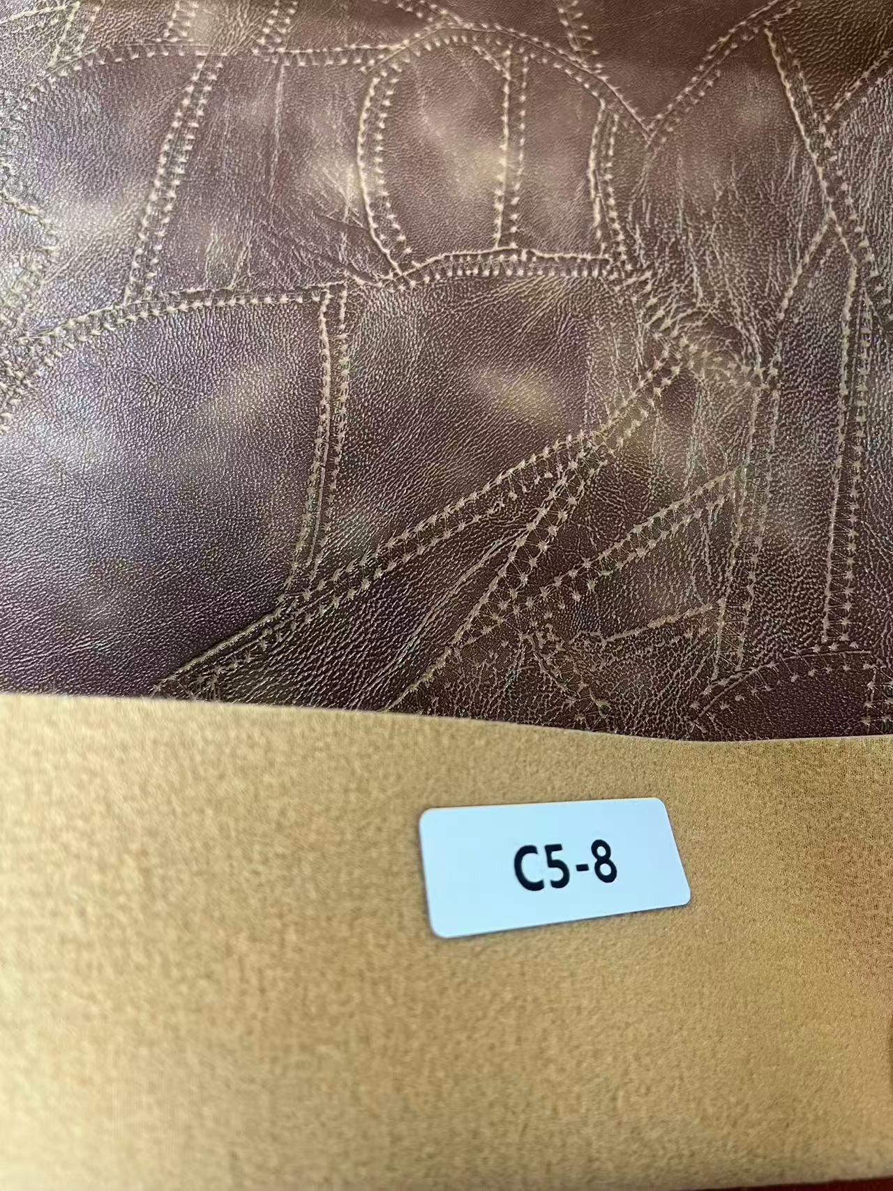 Artifical Vinyl Pvc Coated Fabric Plain Style For Interiors Sofa