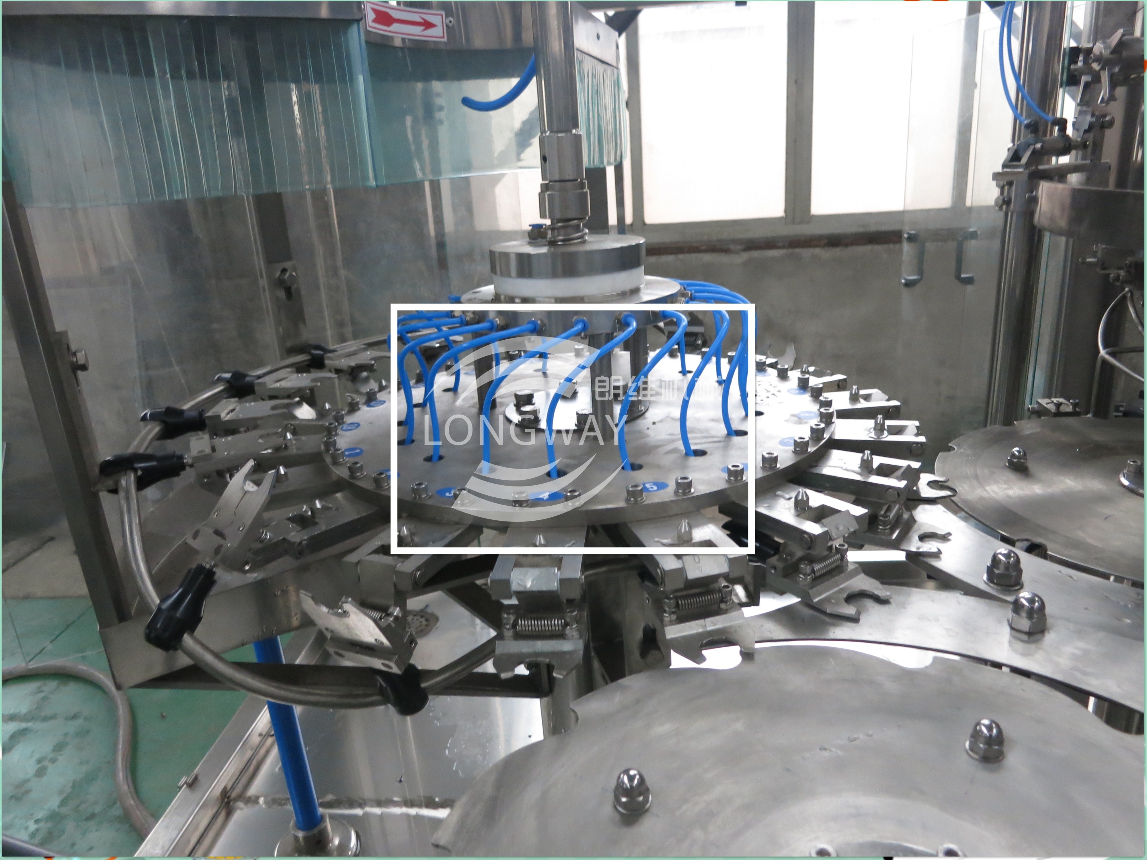 Long warranty 3 in 1 Automatic Gas drink Rotary Rinser Filler capper machine