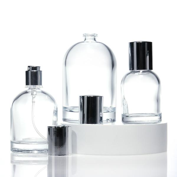 Cylinder Customized Logo 30ml 50ml 100ml Round Glass Empty Perfume Bottle With
