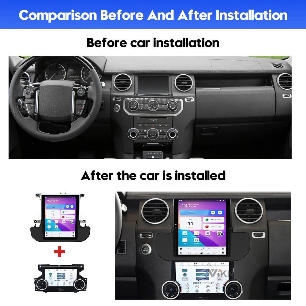 Vertical Screen Car Radio For Land Range Rover Discovery 4 2009-2016 New Upgrade Carplay GPS Navigation Multimedia play