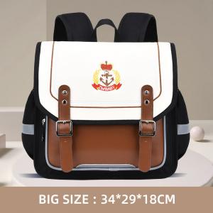 China Lock Design Leather School Backpacks Oxford Kids School Book Bags on sale