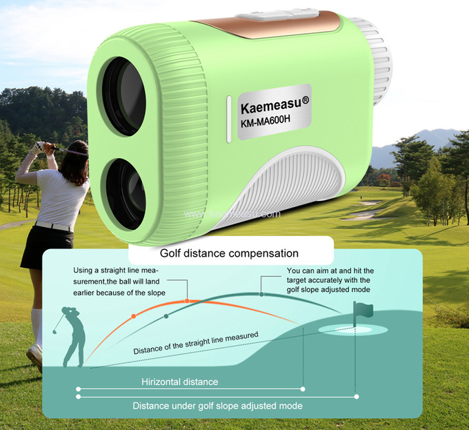 kaemeasu Mini Laser Rangefinder Rechargeable Golf Range Finder With Magnetic Adsorption MA1200