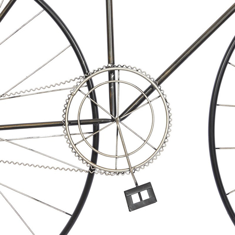 Iron Wall Decor Handcrafted Metal Bicycle Creative Wall Art for Living Room and Home