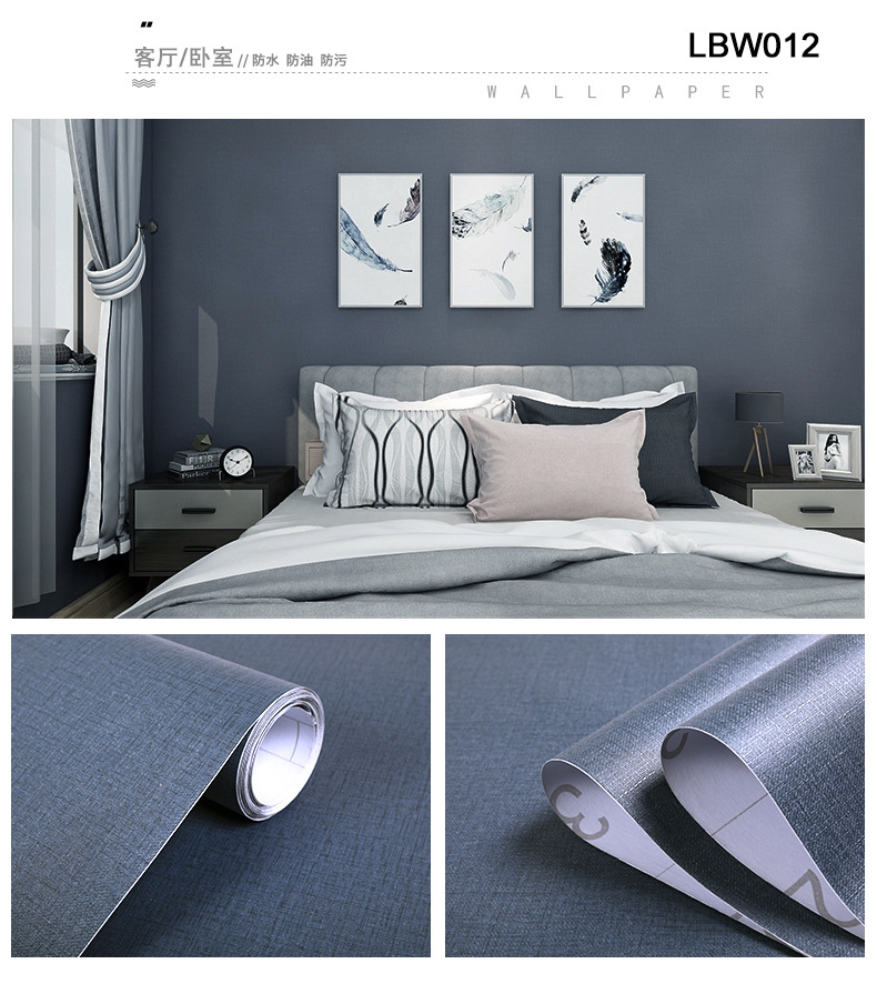 Add a Touch of Elegance with Our PVC Self Adhesive Non-woven Wallpaper Embossed Surface