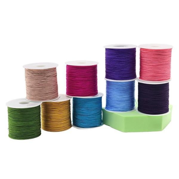 120m 0.8mm Jade Silk Thread Nylon Chinese Knot Line for Jewelry Making and