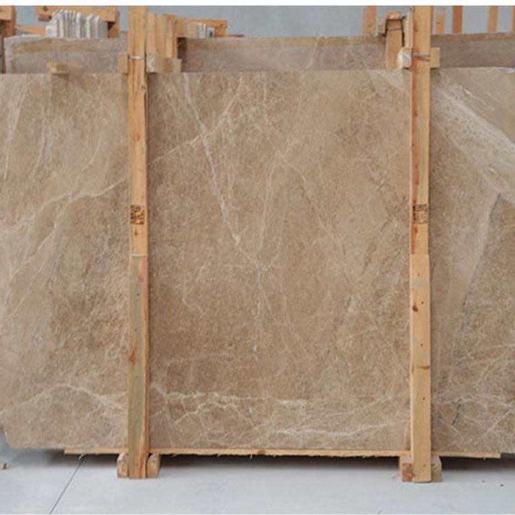 Home Decoration Light Emperador Marble Slab , Marble Bathroom Countertops