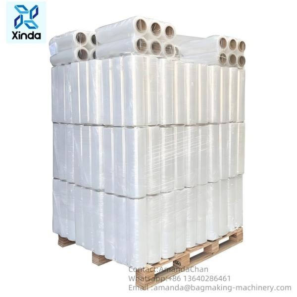 Customized Transparent PE Stretch Film Packaging To Protect Pallet Logistics