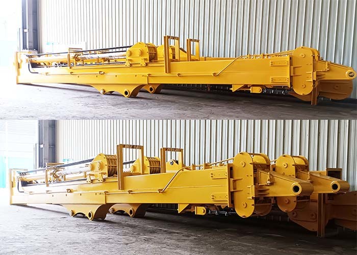 3 Sections Excavator Telescopic Boom Dipper Arm With 0.4cbm To 2.5cbm Bucket