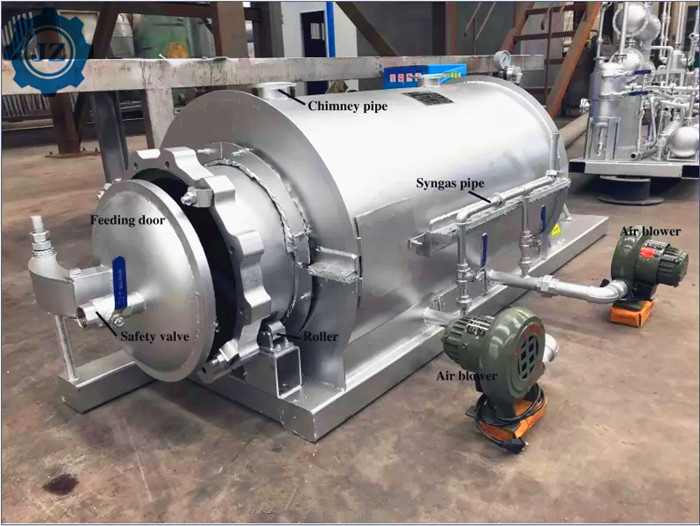 100kg Demo Small Scrap Tire Plastic Pyrolysis Machine To Get Diesel Directly