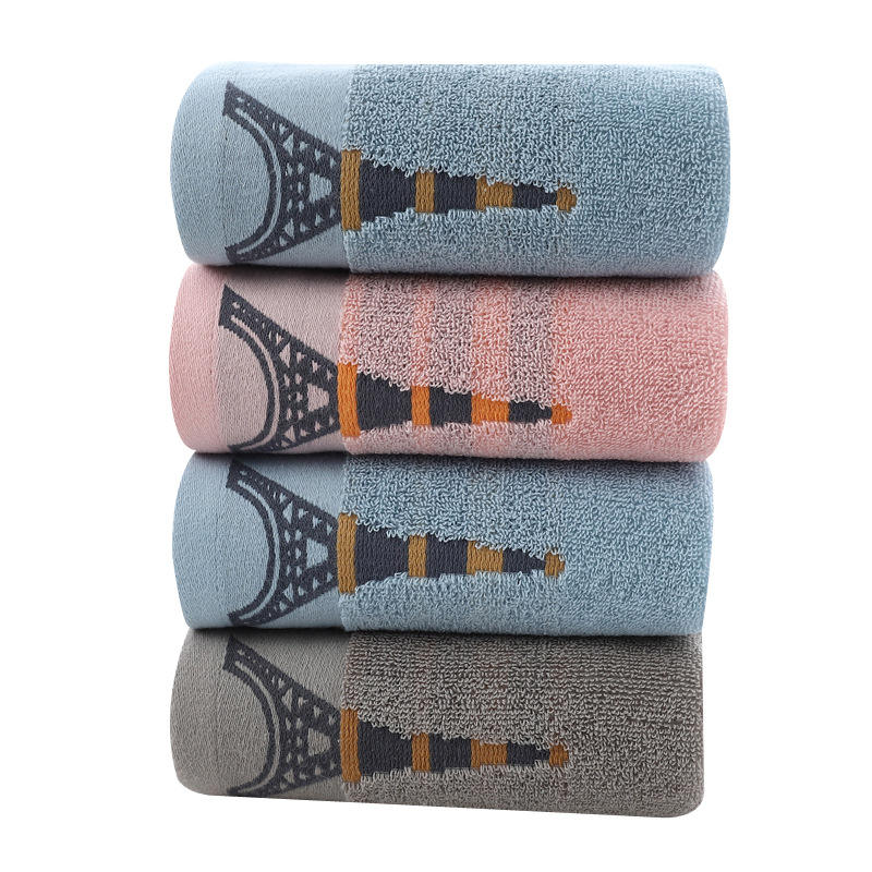 Customer Logo 100% Cotton Towels 30 x14 Inches Super Absorbent Quick Dry Bathroom Towels