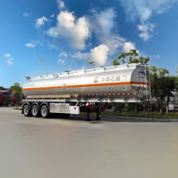 40m3 Fuel Tank Semi Trailer with 27T Payload and 4 Compartments for Diesel Fuel Jet