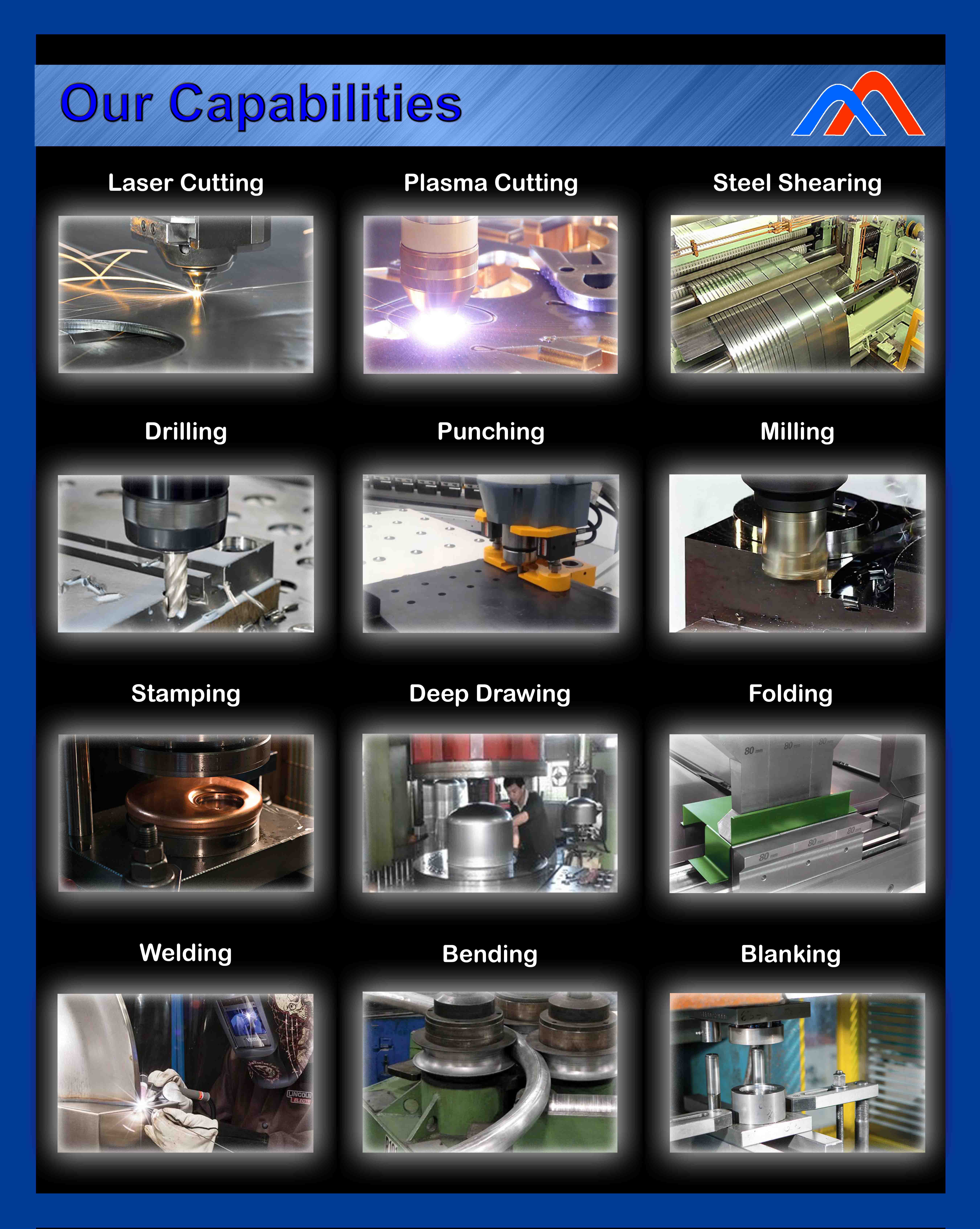 Customized Logo Customized Size Stamping Parts in Aluminum Galvanized Stainless Steel