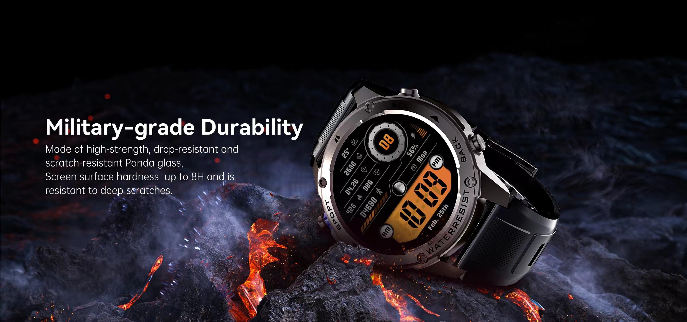 AMOLED Sport GPS Smartwatch DM56 L1+L5 Dual Frequency 5ATM Waterproof Compass Smart Watch