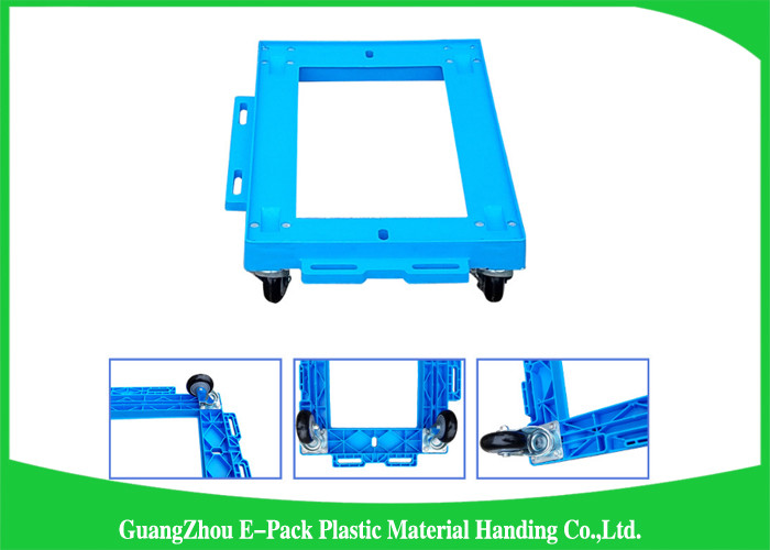 Foldable Antistatic Plastic Moving Dolly Transport Turnover For Industrial