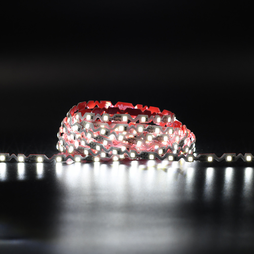 Bendable led strip lights DC 12V - zig zag led strip flexible white color super bright for backlit led channel letters