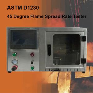 ASTM D1230 45 Degree Flammability Testing Equipment For Textiles