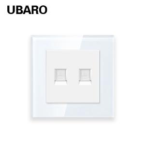 Customized RJ45 Dual Cable Socket Plug Switch Accessories Kit Cat6 1000M