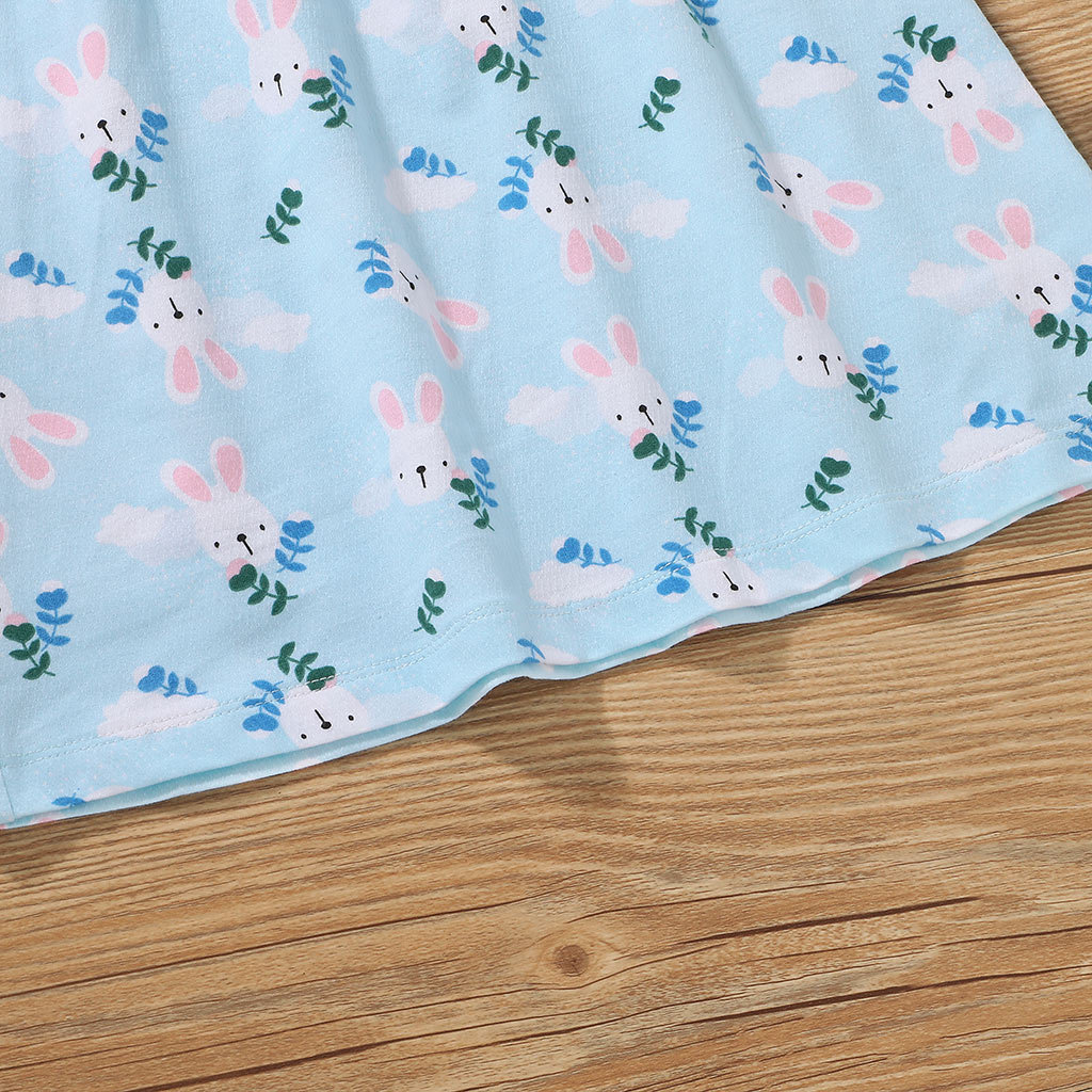 Summer Children'S Clothing Girls Full Printing Small Flower Children'S Dress