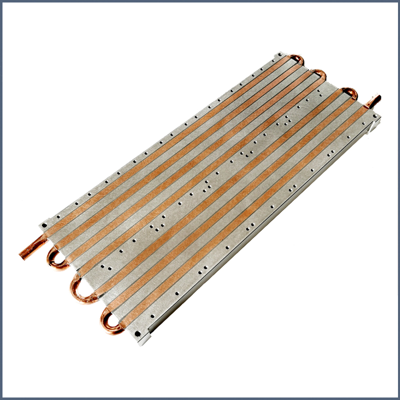 Aluminum Cooper Tube Radiator Heat Sink 120x12x210mm Durable