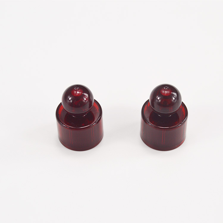 Plastic Cosmetic Perfume Container in Red Color with 12mm Screw Lid
