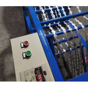Galvanized 3.0kw 0.45mm Razor Wire Making Machine