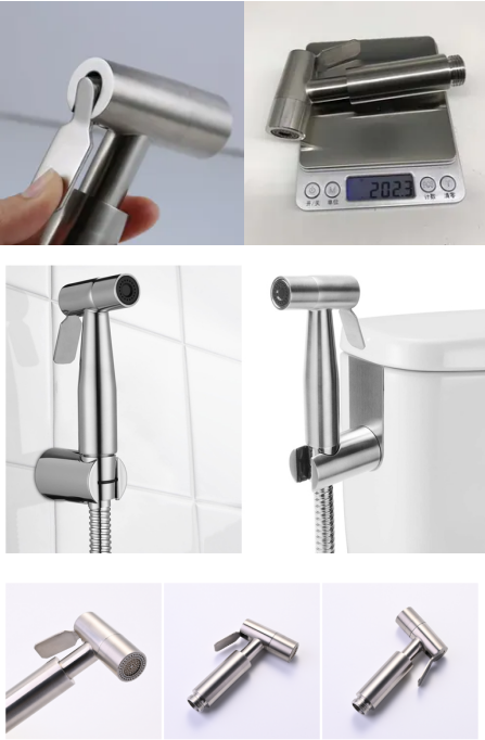 Stainless Steel Handheld Toilet Bidet Sprayer With Hand Douche Faucet Spray Gun