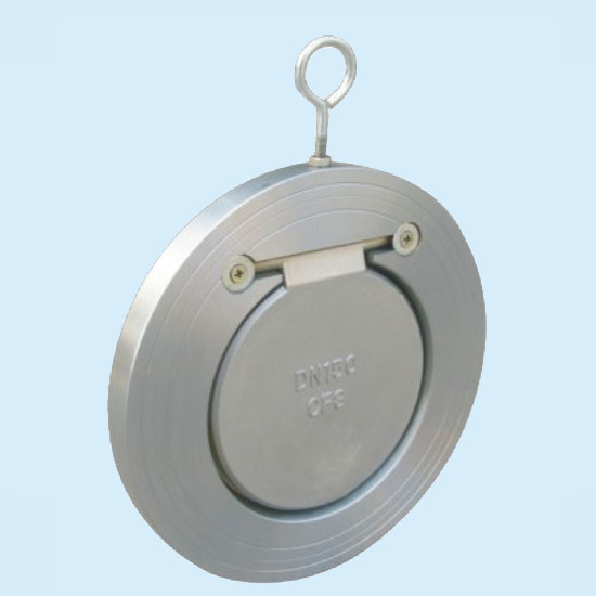 Flap Non-Return Single Laf Door Disc Thin Spring Check Valve PN16 25 40 Bar WCB Carbon Steel ss304 CF8 DN50 65 100 150