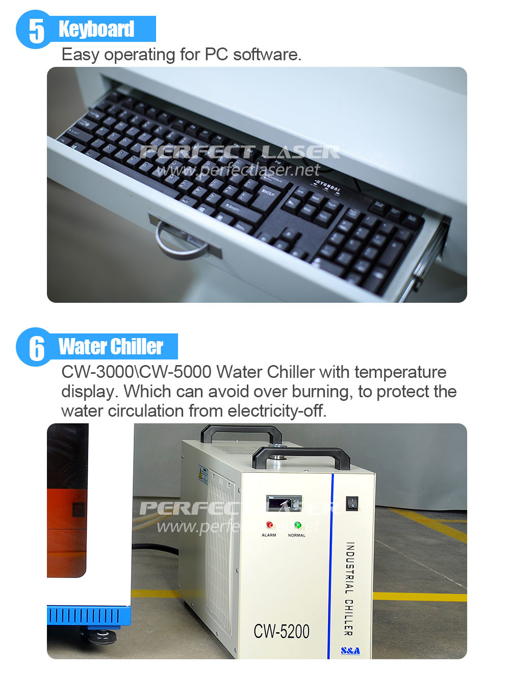 Automatic Water Cooling Laser Marking Equipment 380V/50HZ For Plastic Bottle
