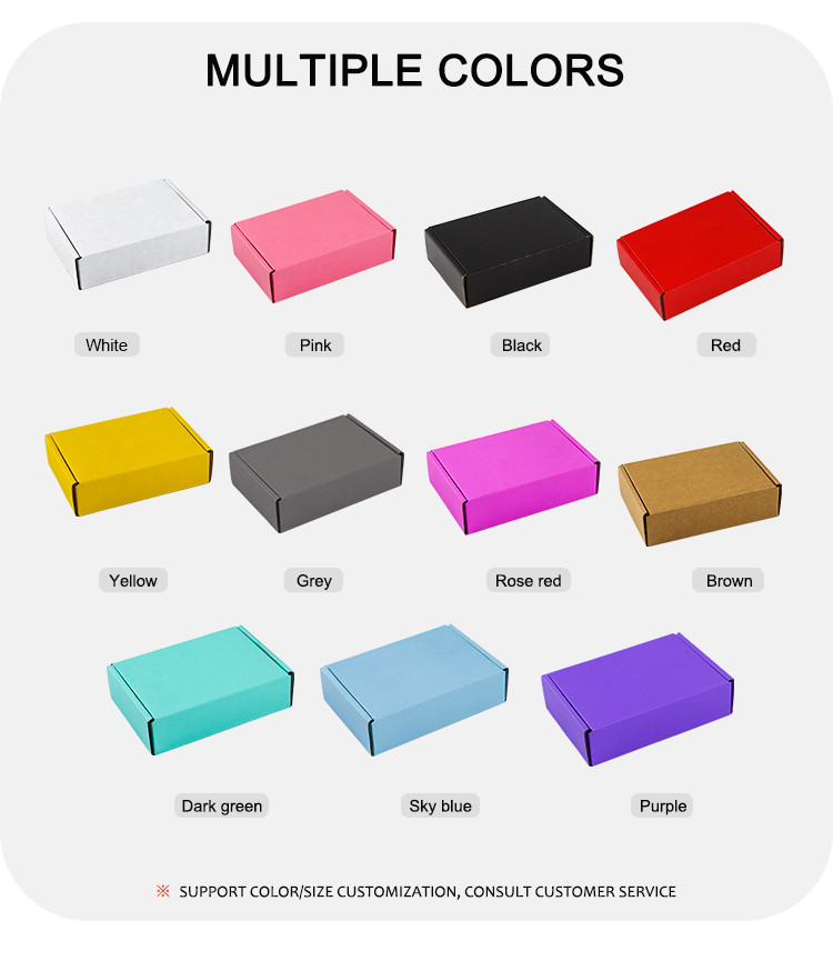 Customizable Mint Green Corrugated Extra Hard Airplane Box Clothing Packaging