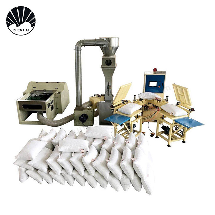 Auto Polyester Fiber Filling Machine For Sleeping Pillow Body Pillow 120kg H