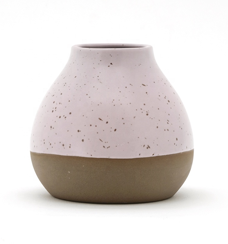 8 inch 7 inch 4 inch ceramic flower pots Creative style design ceramic flower vase pink vase