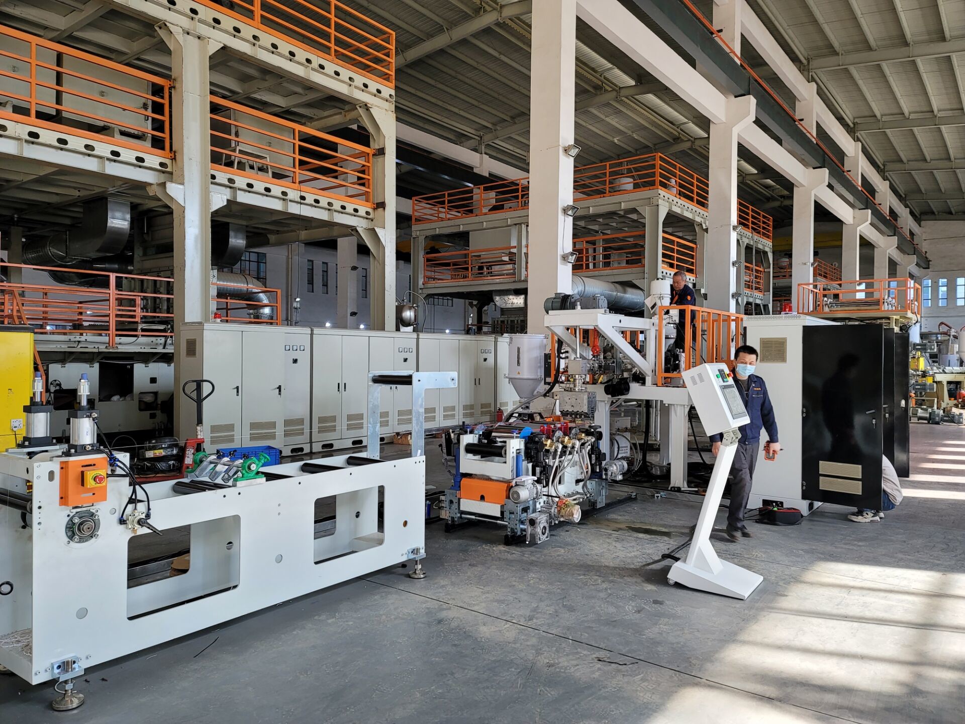 AF-200mm PP PE Sheet Extrusion Machine , Lab Sheet Extrusion Machine