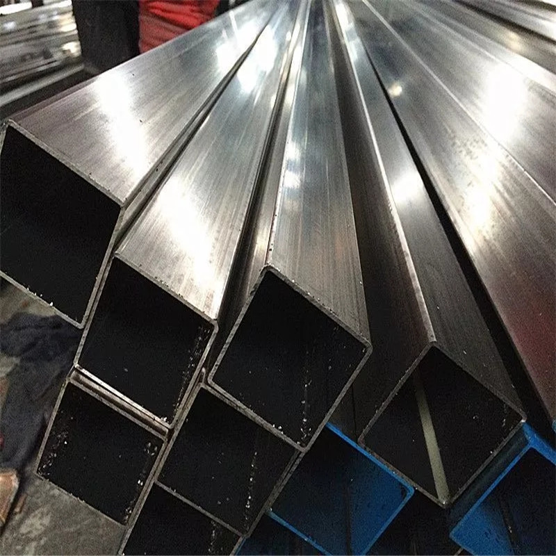 Inox 201 304 Seamless SS Pipe Polished Tubes Square Stainless Steel BA Surface